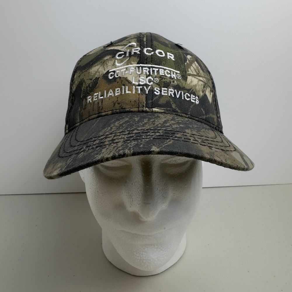 Mossy Oak Hat Camo Hunting Cap Circor Reliability OSFM Vintage Deadstock Cap